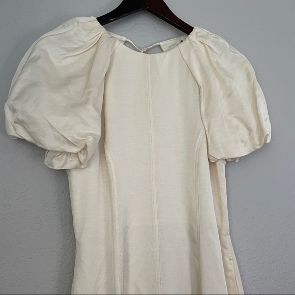 Nwt REBECCA VALLANCE Aimee Midi Dress Ivory 12 - Picture 6 of 14